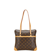 ルイ ヴィトン モノグラム クーサンGM ハンドバッグ ショルダーバッグ M51141 ブラウン PVC レザー レディース LOUIS VUITTON 【中古】